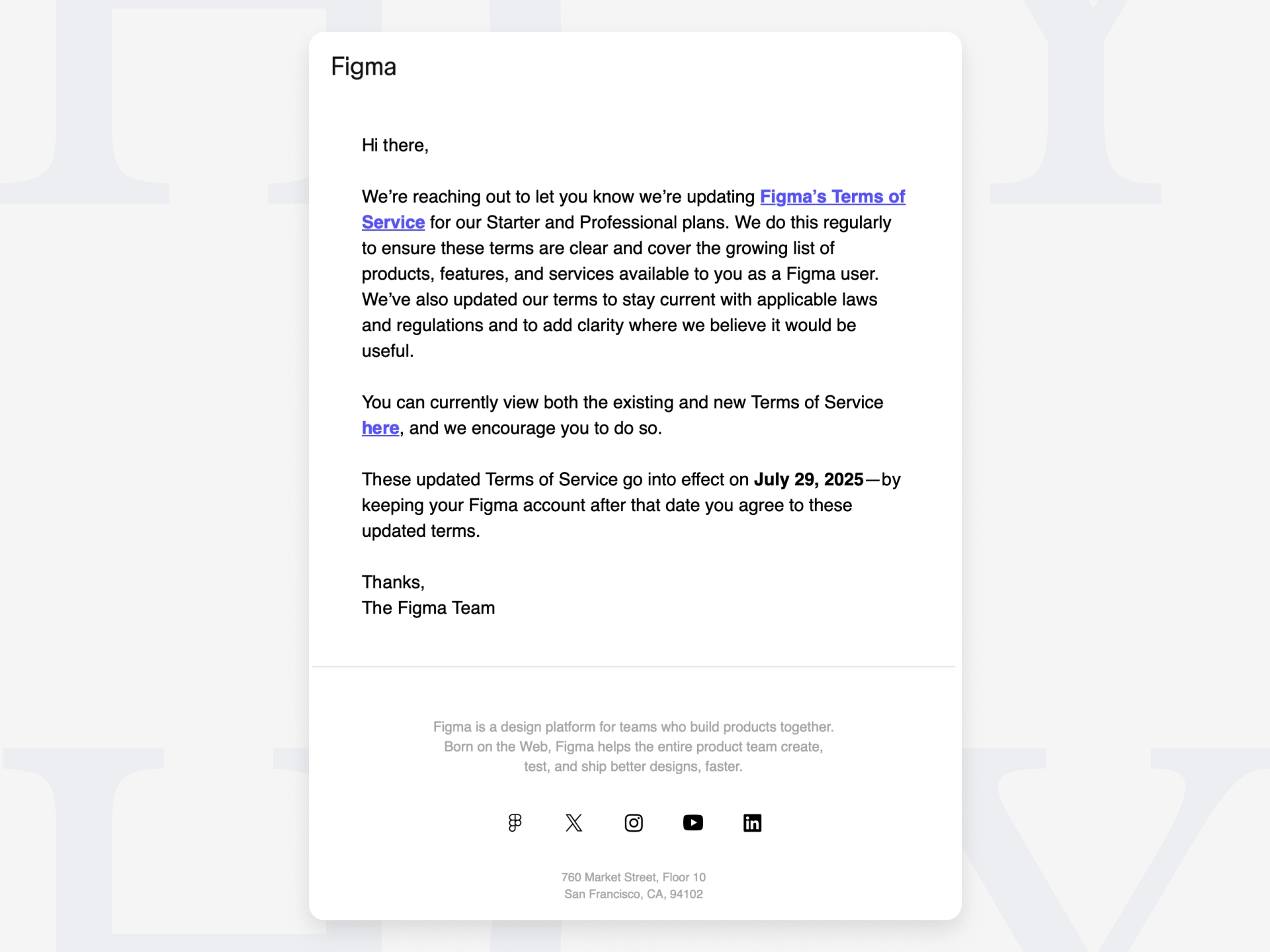 承邑牌設計秘訣 Figma的「企業公告類」電子郵件信件內容展示